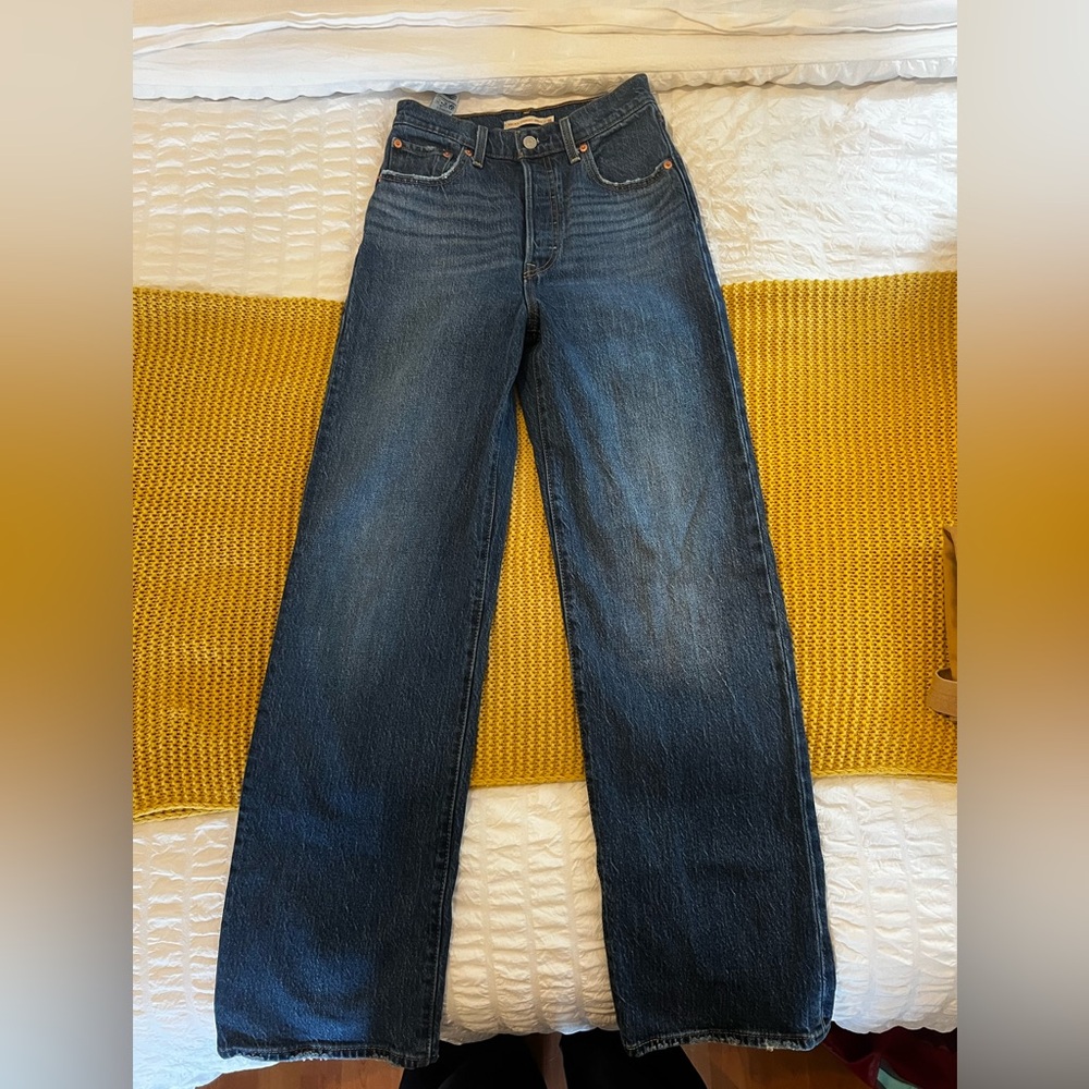 Levi's Women's Straight Leg Jeans - Dark Blue